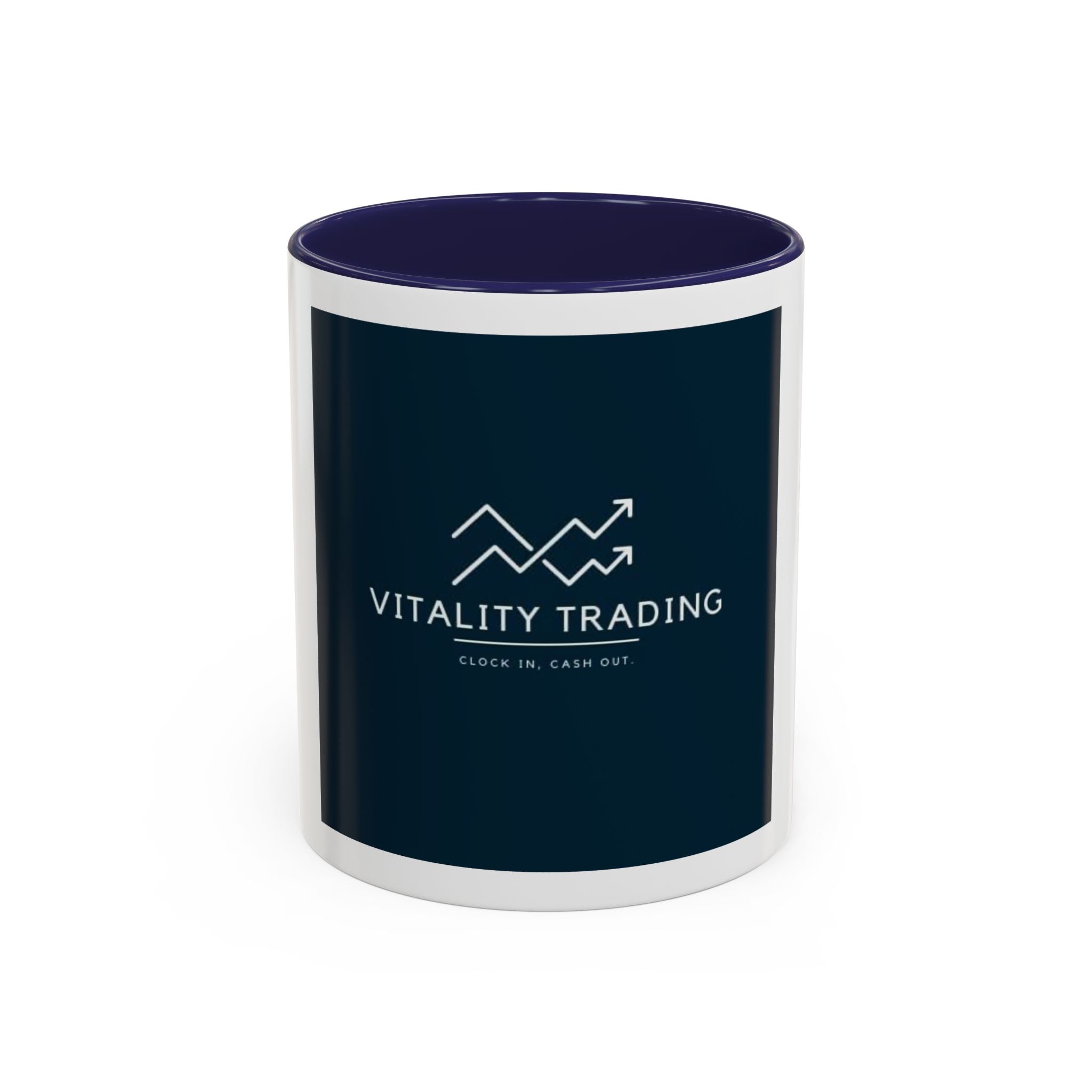 Vitality Trading Accent Coffee Mug — Stock Market Logo Coffee Cup (11/15oz)
