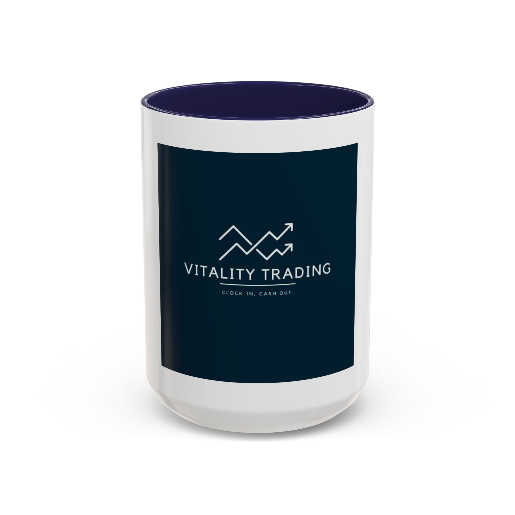 Vitality Trading Accent Coffee Mug — Stock Market Logo Coffee Cup (11/15oz)
